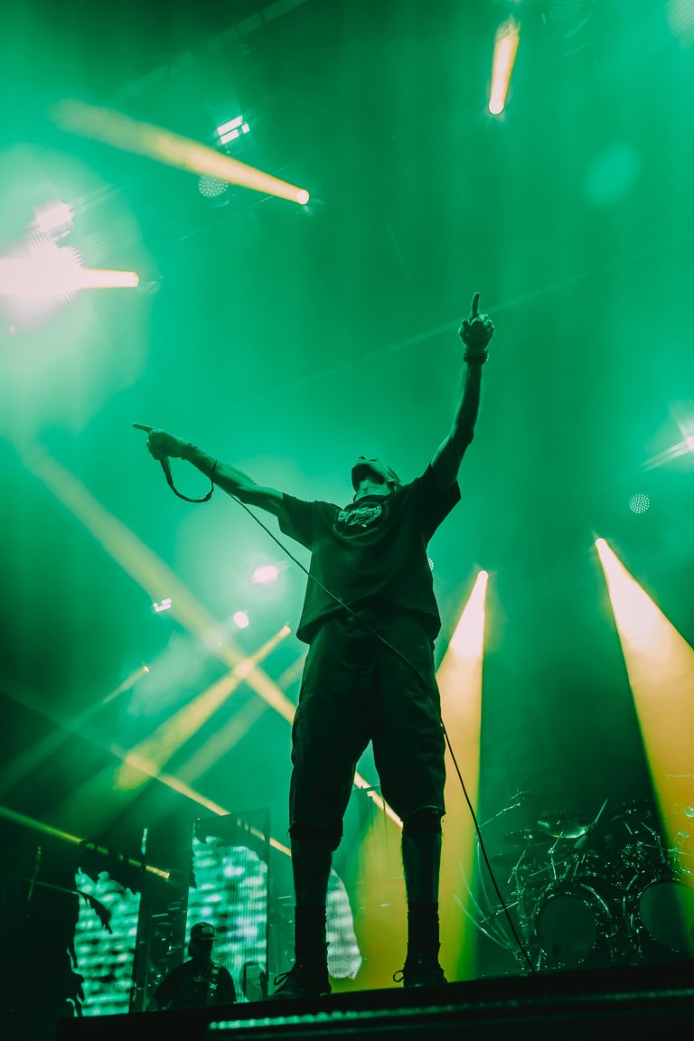 Lamb of God performing live at AEC Theatre in Adelaide